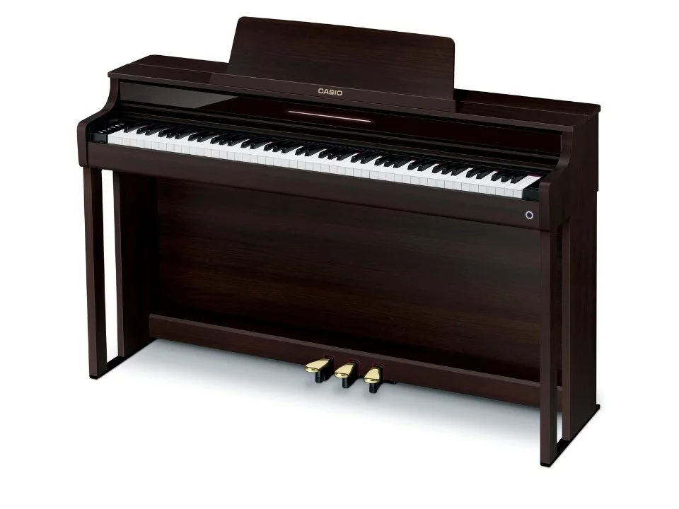 Casio AP-550 Rosewood (R) – Mặt sau và hệ thống dây đàn Casio