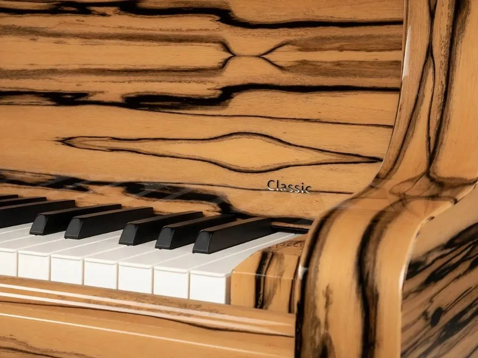 Schimmel Classic C169 White Ebony – Ghế đàn và phụ kiện đi kèm