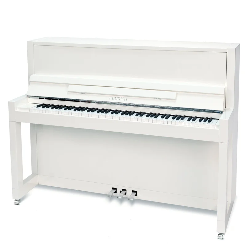 FEURICH 115 Premiere (White Polished) – Toàn cảnh thiết kế tại Elite Piano