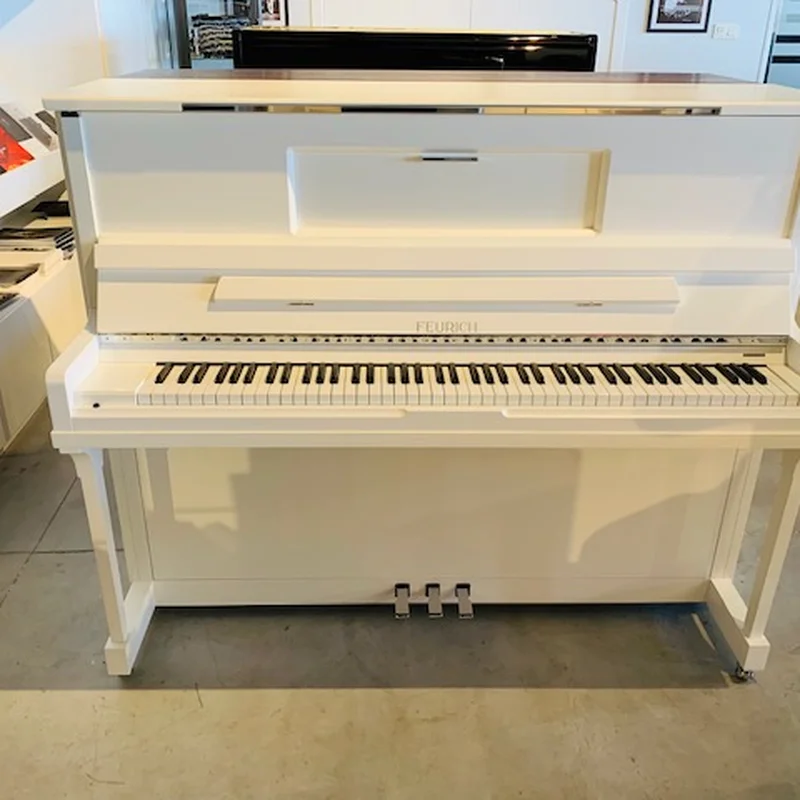Đàn piano Feurich FEURICH 123 Vienna White Polish (Made in Austria) – Chi tiết bàn phím