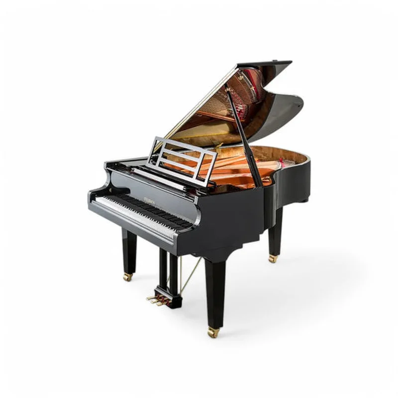 Review FEURICH 162  & DYNAMIC I (Black Polish & Brass) – Hình ảnh thực tế tại showroom Elite Piano