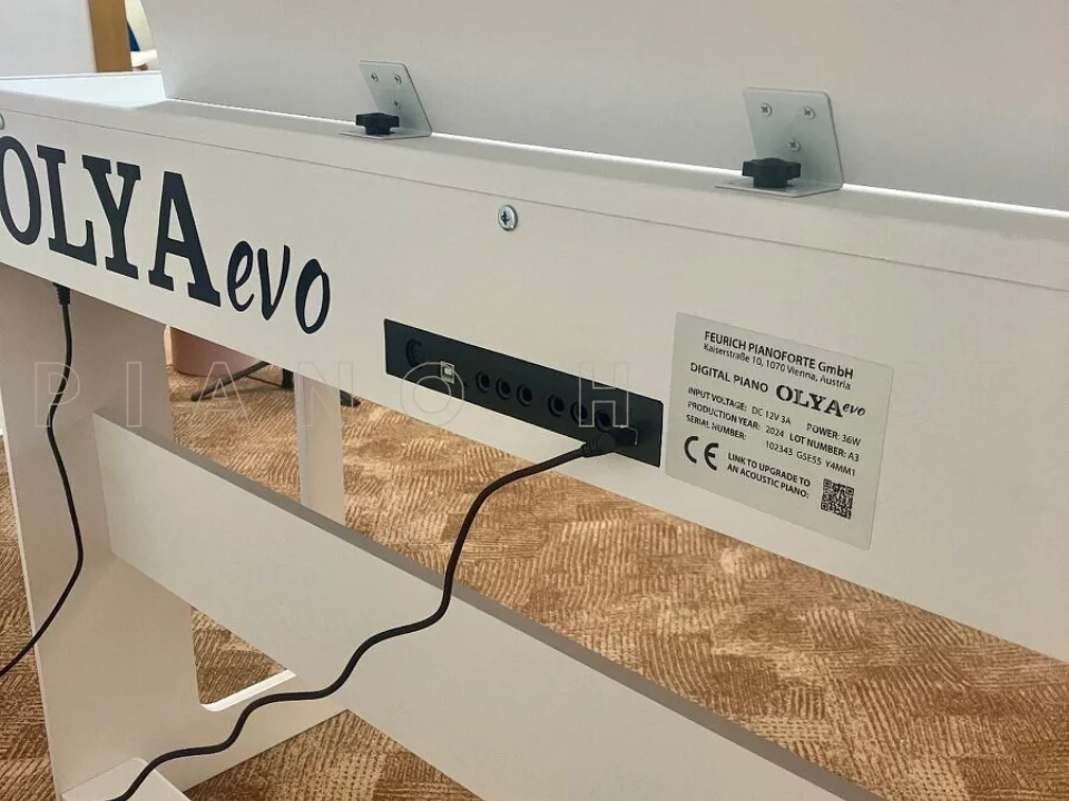 Đàn piano Feurich FEURICH OLYA EVO White (Feurich Digital) – Chi tiết bàn phím