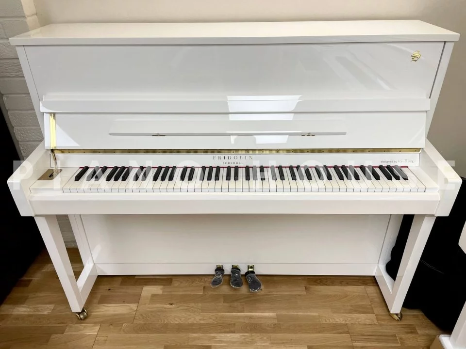 Fridolin Schimmel F116 Tradition (White High Gloss) - Đàn Piano Schimmel tại Elite Piano