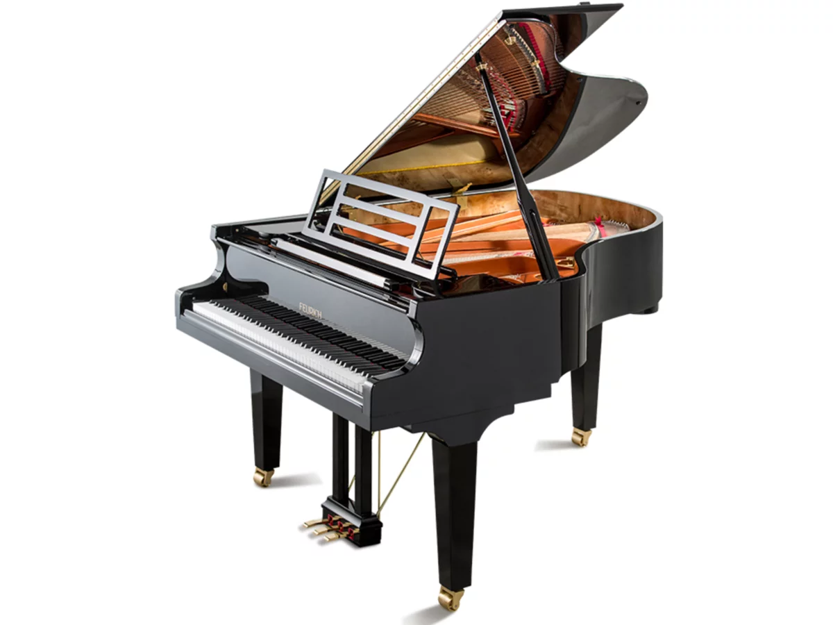 FEURICH 179 & DYNAMIC II (Black Polish & Brass) - Đàn Piano Feurich tại Elite Piano