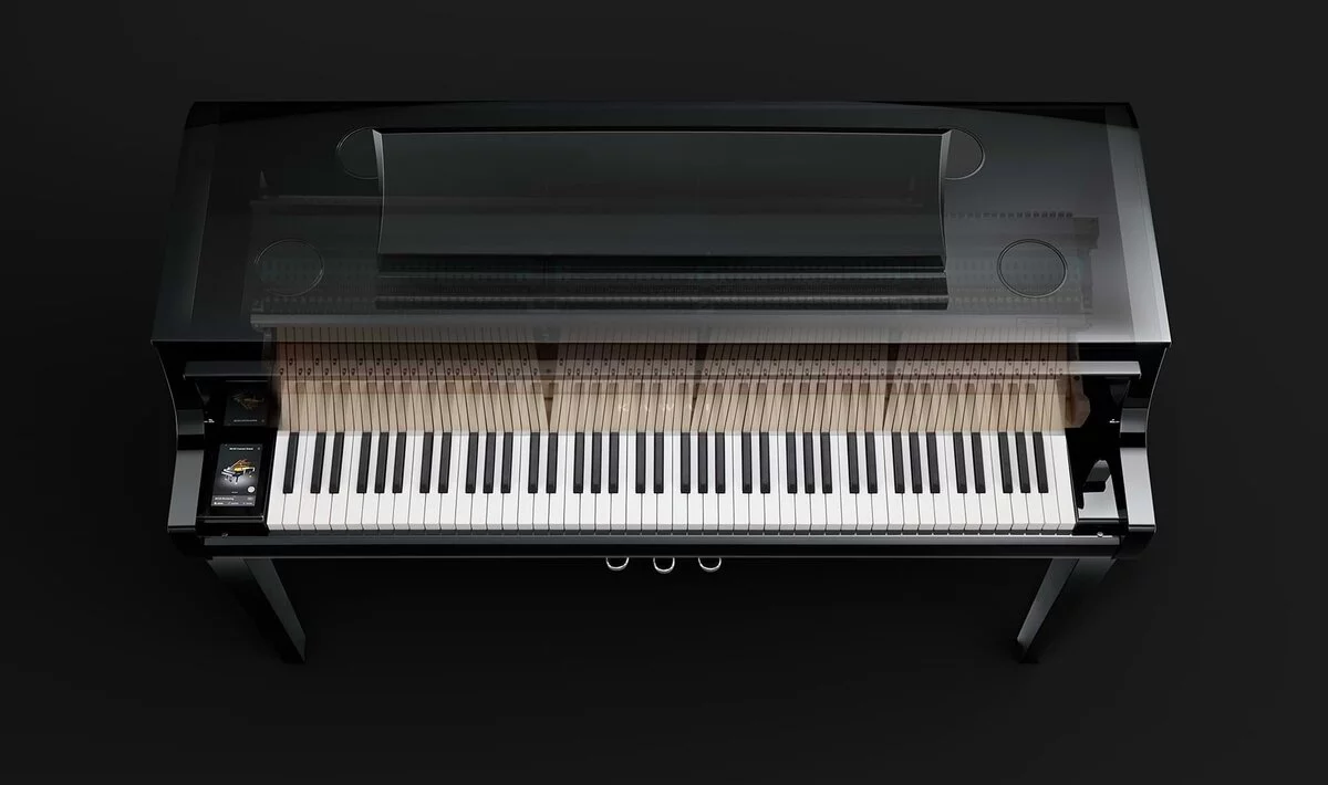 KAWAI NV10 Hybrid – Mặt sau và hệ thống dây đàn Kawai