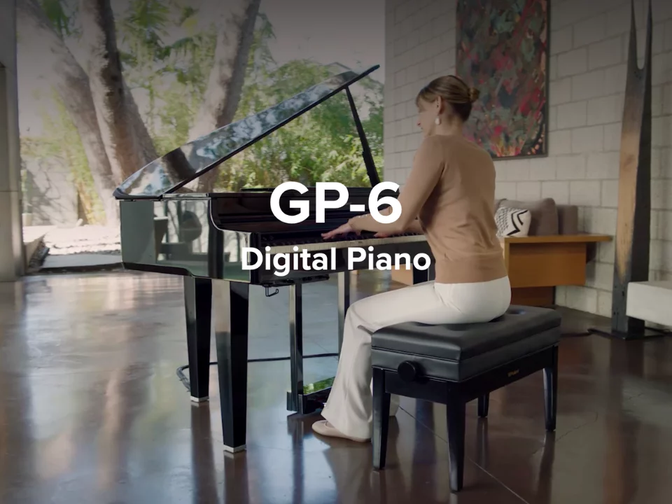 ROLAND GP-6 PE (Used) – Mặt sau và hệ thống dây đàn Roland