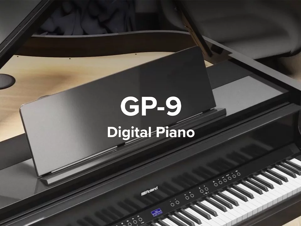 ROLAND GP-9 PE (USED) – Mặt sau và hệ thống dây đàn Roland