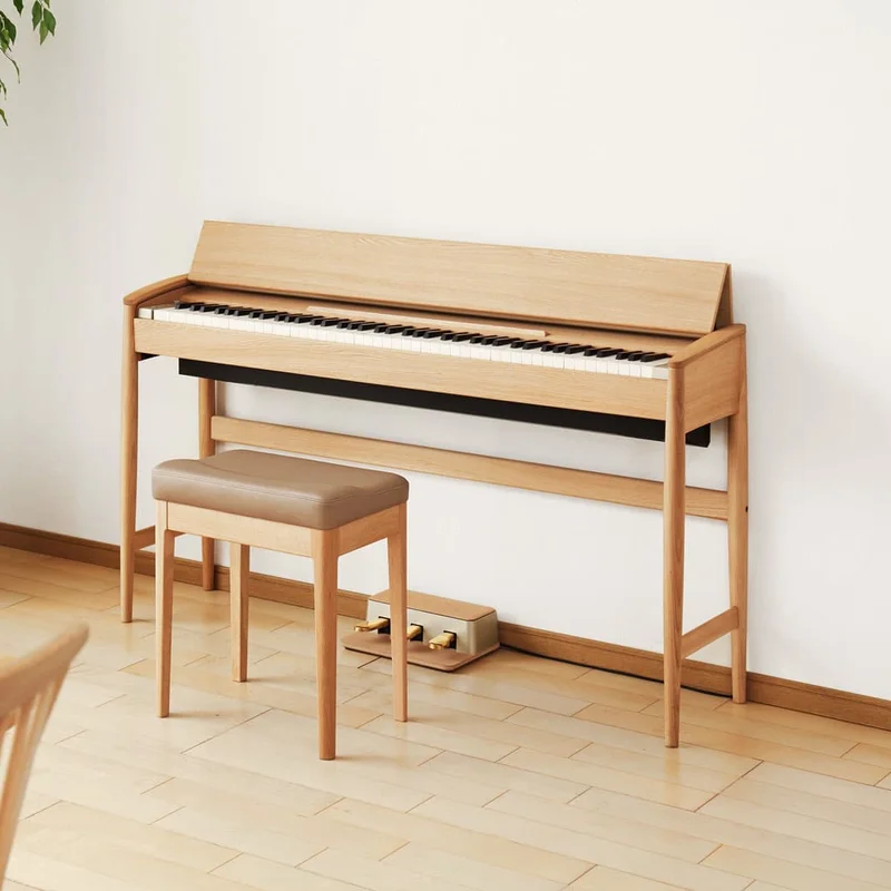 ROLAND KF-10 Kiyola Pure Oak – Mặt sau và hệ thống dây đàn Roland