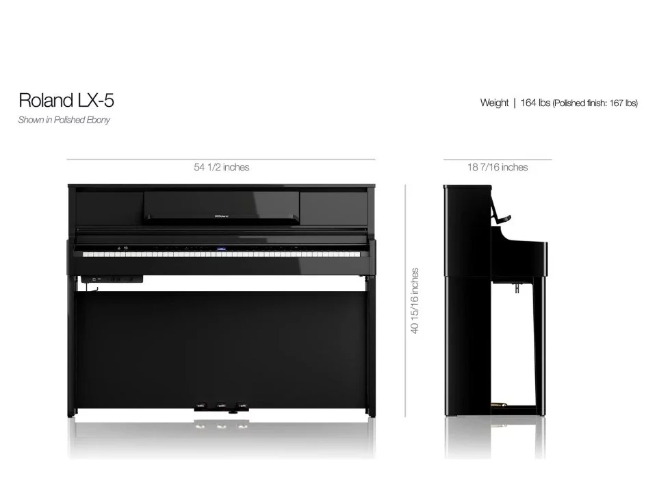 Showroom Elite Piano trưng bày đàn Roland LX-5 DR