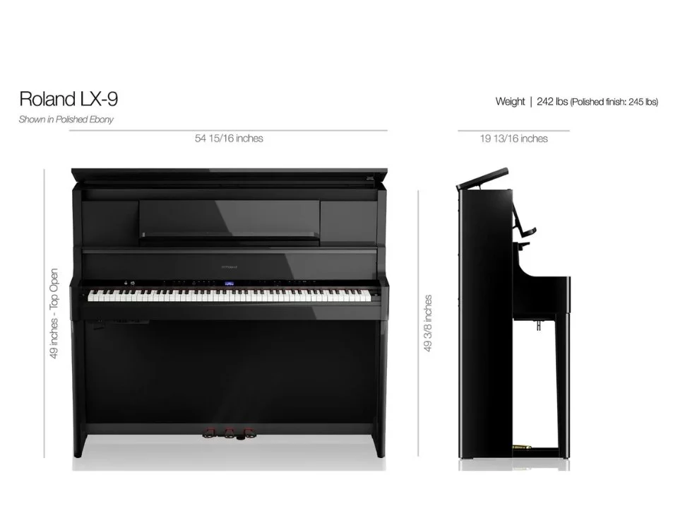 ROLAND LX-9 PW – Toàn cảnh thiết kế tại Elite Piano