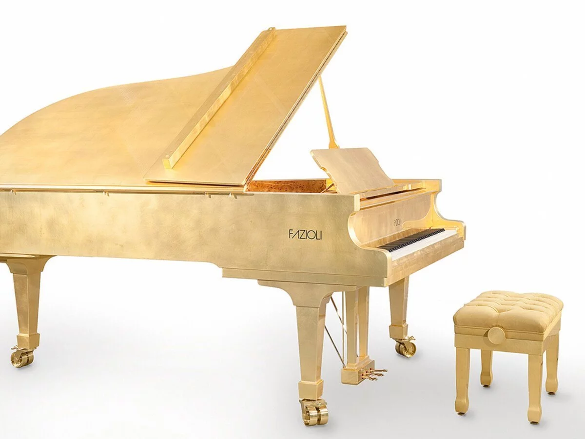 Đàn piano Fazioli Fazioli Gold Leaf – Chi tiết bàn phím