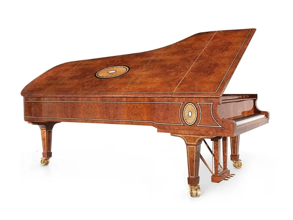 Review FAZIOLI Georgian Red ELM – Hình ảnh thực tế tại showroom Elite Piano
