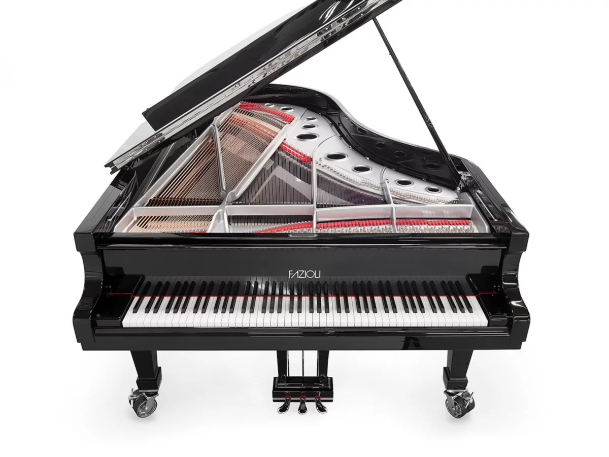 Không gian trưng bày đàn piano Fazioli Silver tại showroom Elite Piano
