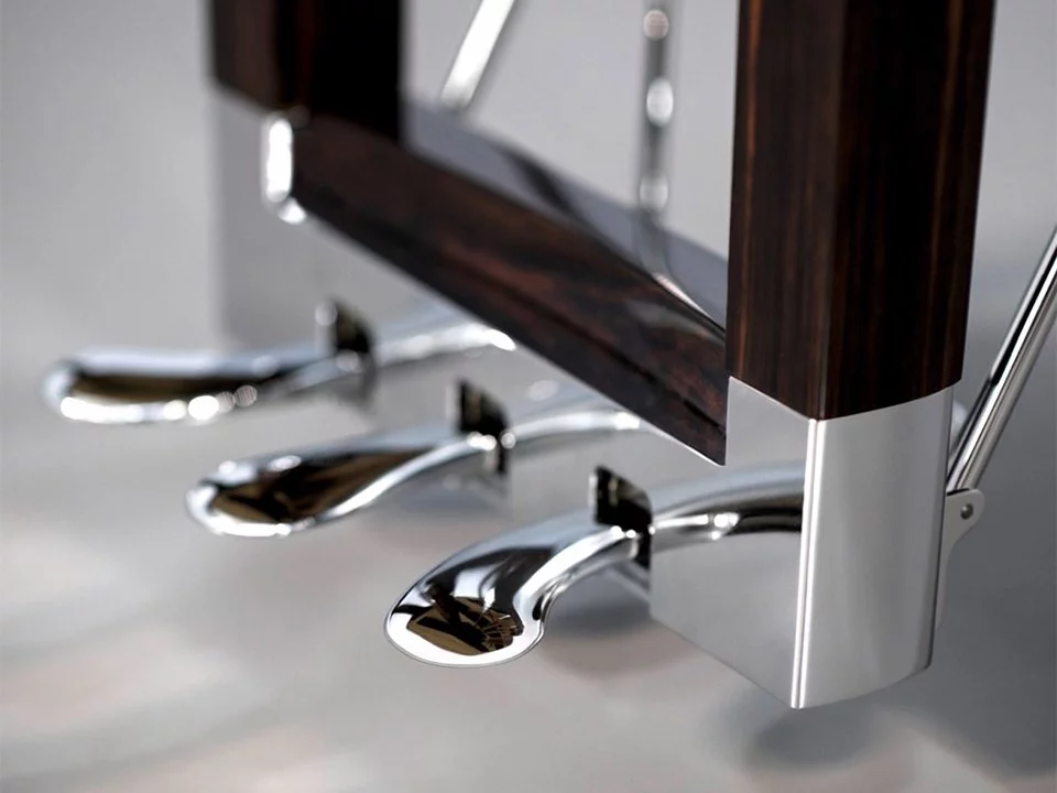 Steinway & Sons Black Dimond model D – Mặt sau và hệ thống dây đàn Steinway & Sons