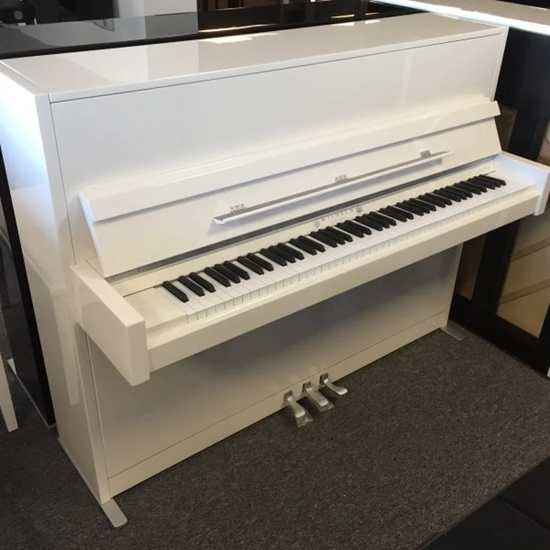 Wilhelm Schimmel W114 Modern (White High Gloss) – Toàn cảnh thiết kế tại Elite Piano