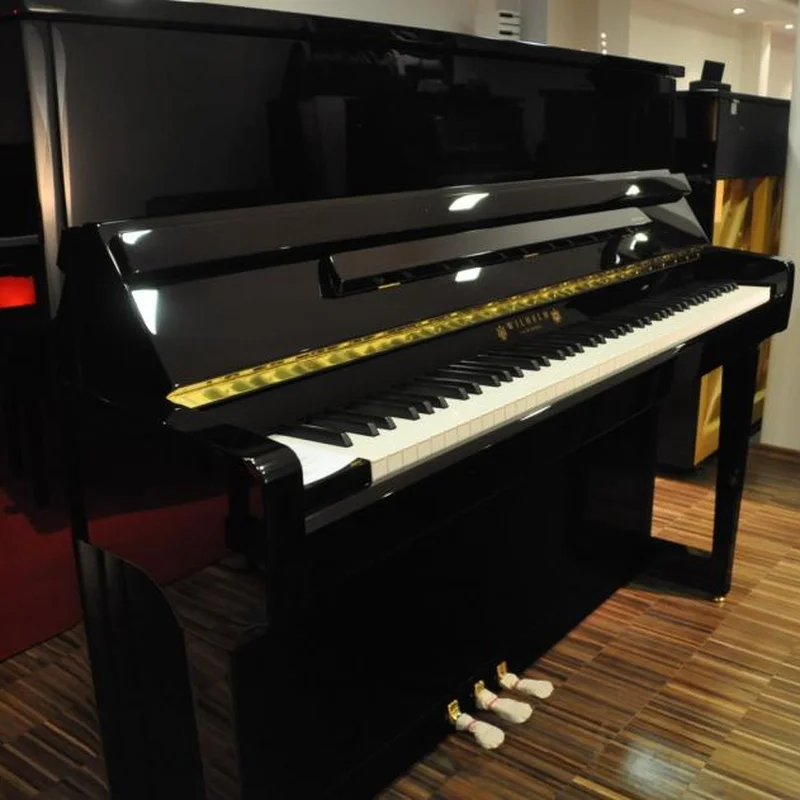 Wilhelm Schimmel W118 Tradition (Mahogany High Gloss) – Toàn cảnh thiết kế tại Elite Piano