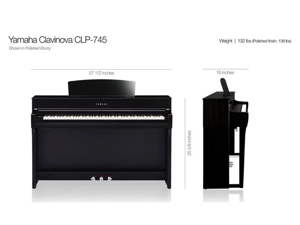 YAMAHA CLP-745 WH