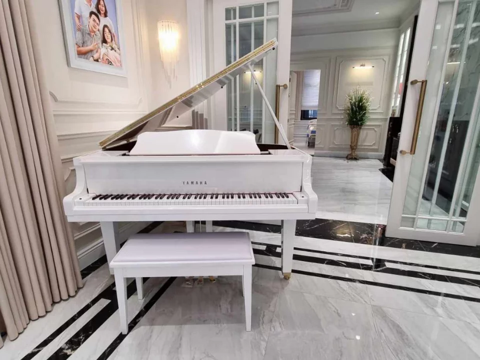 YAMAHA GB1K Trắng Camay – Toàn cảnh thiết kế tại Elite Piano
