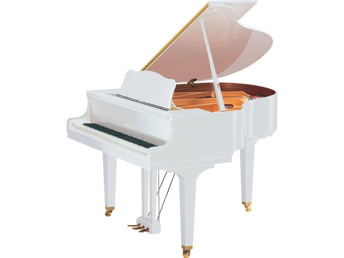 YAMAHA GB1K Trắng Camay – Mặt sau và hệ thống dây đàn Yamaha