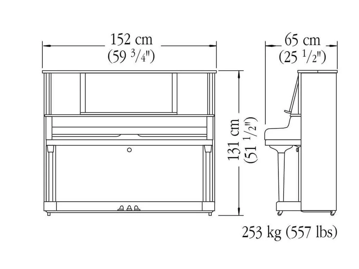 Đàn piano Yamaha YAMAHA YUS5 SH3 PE (new) – Chi tiết bàn phím